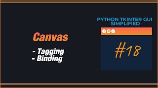 Tagging and Binding Canvas items  PYTHON TKINTER GUI SIMPLIFIED [upl. by Arimahs616]