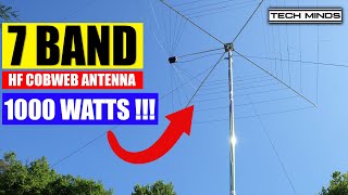 7 BAND HF COBWEB ANTENNA  1 KILOWATT RATING [upl. by Llezniuq]