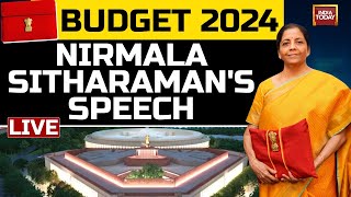 Budget 2024 LIVE Nirmala Sitharaman Budget 2024 LIVE  Parliament Budget Session 2024  India Today [upl. by Aztilay482]