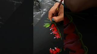 ❤️ BLEEDING HEART ❤️ ❤️ Flower Painting Amazing Painting with a Twist 🤩 shorts creative [upl. by Yrrem]