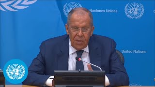 Russia is “ready for negotiations” on Ukraine  Press Conference  United Nations [upl. by Aicenek763]