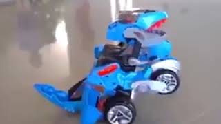 Transforming LED DYNOCAR dinosaur car [upl. by Anstus]