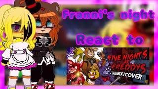 ❄️ FNIA react to FNAF song ❄️  FNAF x Gacha  ❄️ enjoy the video ❄️ [upl. by Christianna957]