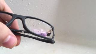 Clean Zeiss Duravision Platinum glasses lotus effect slo mo 120fps water [upl. by Nelli]