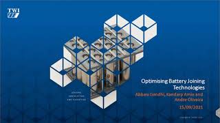 Webinar on Optimising Battery Joining Technologies [upl. by Assilem15]