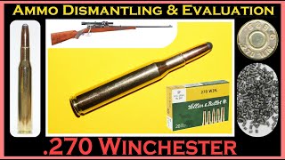 270 Winchester with 150 gr Deconstruction SampB SP  V330852  SB270A Ammo Dismantling amp Evaluation [upl. by Shaer]