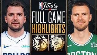 Dallas Mavericks vs Boston Celtics FULL GAME 1 Highlights  June 6 2024 NBA Finals [upl. by Elysee]