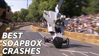 Londons BEST CRASHES EVER redbullsoapboxrace londoncrashes soapboxracecrashes london [upl. by Saenihp171]