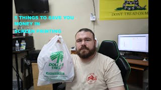 5 Things To Save Money For Screen Printing [upl. by Esma]