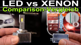 LED vs Xenon  Osram Night Breaker LASER HID  Benzinfabrik LED Retrofit Comparison Vergleich [upl. by Astiram454]