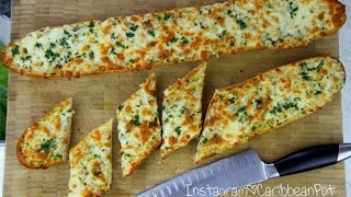 Cheesy Garlic Bread Bonus Recipe  CaribbeanPotcom [upl. by Hetty219]