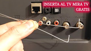 Inserta solo 2 alambres a Tu televisor y mira canales gratis en el mundo [upl. by Otero188]