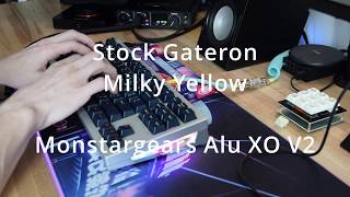 Stock Gateron Milky Yellow Switch Sound Test [upl. by Hathaway]