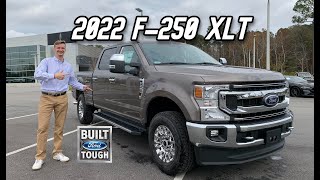 NEW 2022 F250 XLT 73L GODZILLA ColdStart Review amp Walkaround [upl. by Hploda142]