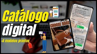 COMO CRIAR CATÁLOGO DIGITAL INTERATIVO NO CANVA [upl. by Anma]