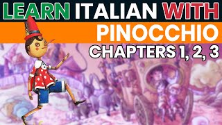 Pinocchio  Learn Italian with Pinocchio by Collodi  audio ITALIANO e testo in ITALIANO e INGLESE [upl. by Shimberg]