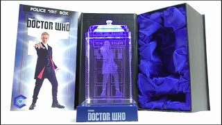 DOCTOR WHO Crystal Carvings 12th Doctor and Tardis Review  StephenMcCulla [upl. by Edsel]