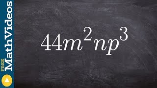 Factoring a monomial completely [upl. by Anazus]