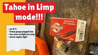 Easy and Quick Fix‼️ Replacing the coolant temperature sending unit in a 53l ChevroletGMC [upl. by Cimbura]