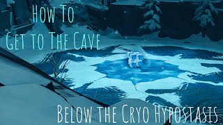 How To Get To the Cave Area Under the Cryo Hypostasis at Dragonspine  Genshin Impact V15 [upl. by Whitnell]