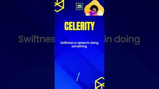 Celerity Meaning And Example  English Words And Meanings vocabulary celerity wordheavy [upl. by Stephannie]