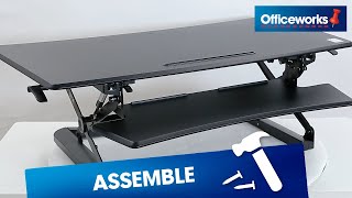 How to Assemble Professional Sit Stand Desk 1190mm [upl. by Newhall786]