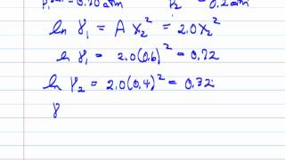 VLEMargules Equation for NonIdeal Liquids Review [upl. by Reahard176]