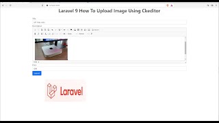 Laravel 9 How To Upload Image Using Ckeditor [upl. by Carolyn]