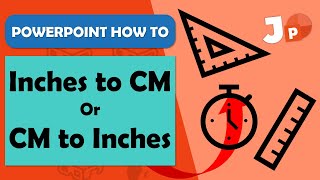 PowerPoint Change Measurement Units CM to Inches and Inches to CM  Tutorial [upl. by Neneek]