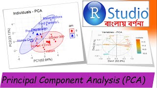 Principal Component Analysis PCA in RStudio Tutorial 415  In Bengali [upl. by Azilef]