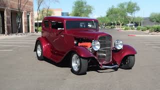 1932 Ford Victoria Exterior Walkaround and Engine Start [upl. by Chamberlin196]