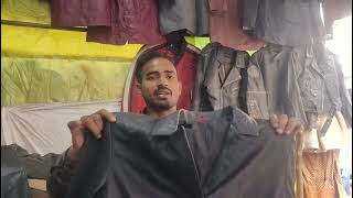 cheapest Leather jacket Market in kanpur genuineleather 💯🇮🇳likecomment subscribe my youtubechane [upl. by Sielen65]