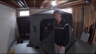 Cabelas Thermal Ice Shelter Review [upl. by Lletnuahs]