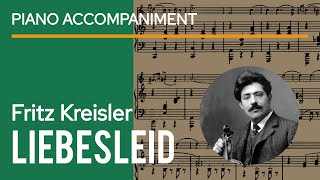 Kreisler  Liebesleid Loves Sorrow 3 Viennes Dances Piano Accompaniment  sheet music play along [upl. by Kcirdlek]