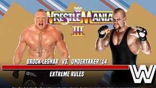 WWE 2K24 Brock Lesnar vs Undertaker Extreme Rules Full Match wwe2k Wrestling PS5™ [upl. by Animehliw]