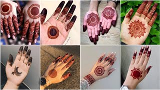 gol tikki mehndi design 2024 stylish simple mehndi design aesthetic design [upl. by Imik147]