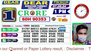 LOTTERY LIVE DEAR NAGALAND STATE LOTTERY SAMBAD DRAW RESULT 07052024 NAGALAND LOTTERY LIVE [upl. by Aninaj]