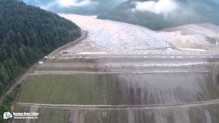 Iazul de decantare Tărnicioara filmare aeriană [upl. by Ecnarretal93]