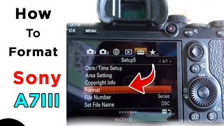 How delete all pictures from Sony Camera A7 iii easy way Sony A7 III Format [upl. by Roselane]