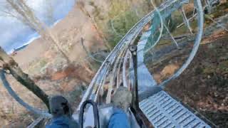 Wilderness Run Alpine Coaster Through HELENE and Back [upl. by Aisiat]