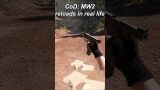 Call of Duty Reloads in Real Life callofduty reload guns gun asmr pov gopro mw3 shorts [upl. by Starks391]