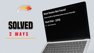 How to Fix 3F0 boot device not found or hard drive error on a Hp laptop Hard Disk not found 3F0 [upl. by Parrott932]