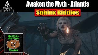 Assassins Creed Odyssey  Awaken the Myth  All 12 Sphinx riddle solutions [upl. by Fausta]