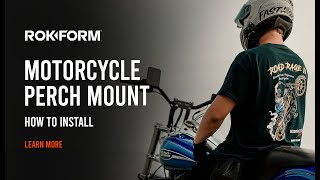 How to Install the Motorcycle Perch Phone Mount  ROKFORM [upl. by Leahey467]