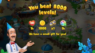 Gardenscapes Level 8000 Completed 🔥 [upl. by Anabella]