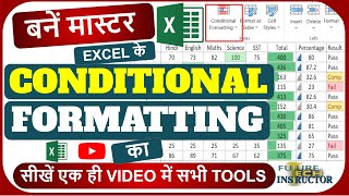 Conditional Formatting in excel in hindi  Conditional Formatting ka use kaise hota hai [upl. by Labors69]