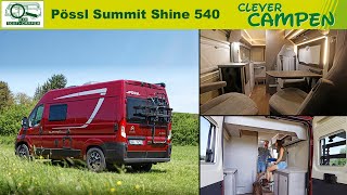 Nur Schein oder auch Sein Der Pössl Summit Shine 540 gefällt mit cleverem Bad  Clever CampenTest [upl. by Jean]