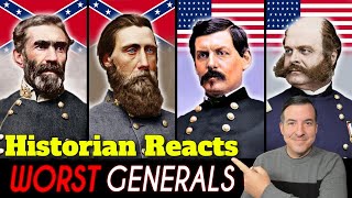 The 10 WORST Generals of The Civil War  Unhinged Past Reaction [upl. by Jock796]