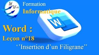 Insérer un Filigrane dans votre document Word [upl. by Ahsii84]