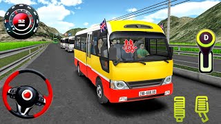 Public Bus Simulator  Minibus Game 2024  Highway Driving  Bus Game Android Gameplay [upl. by Alcina]